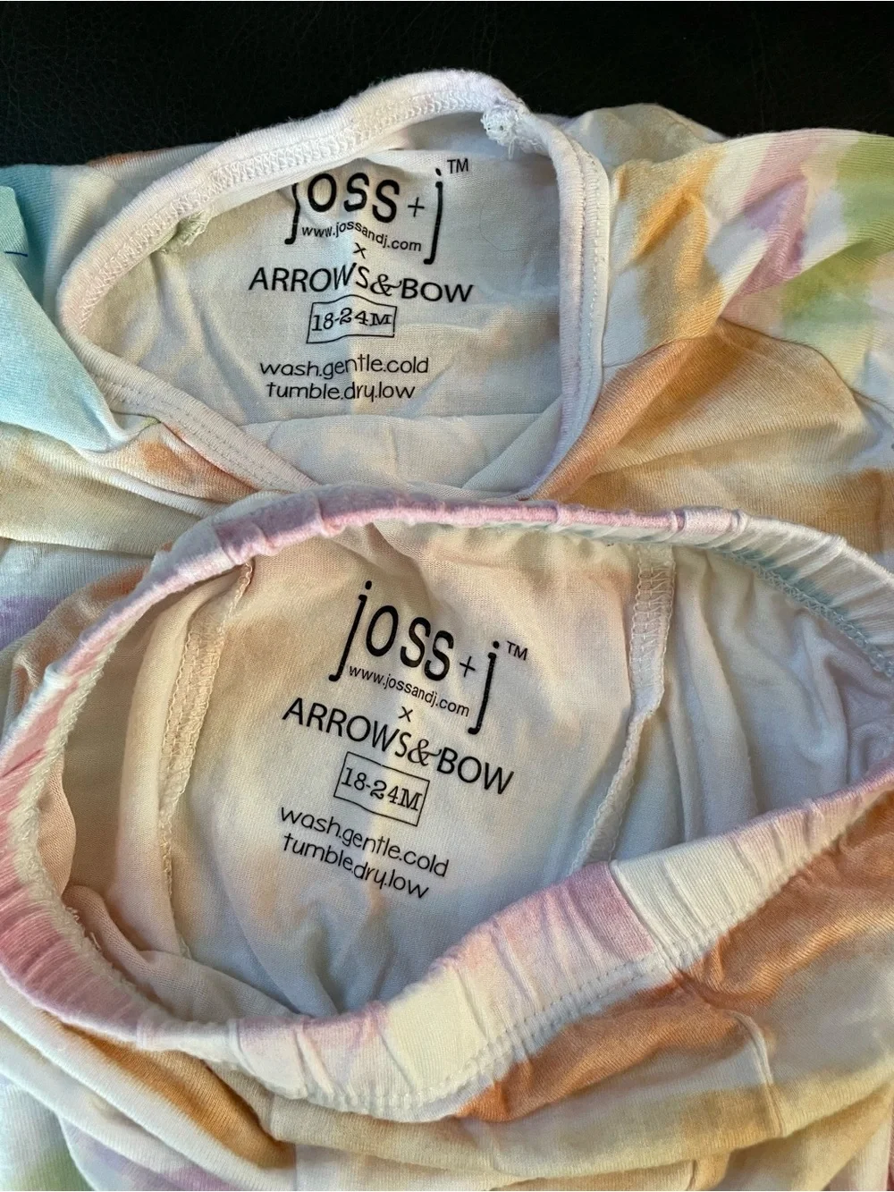 Joss + j - Sunset Stripes Bamboo Viscose Lounge/Pajama Set | 18-24 Months